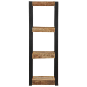 vidaXL Wall Shelf 35x35x100 cm Solid Rough Wood Mango