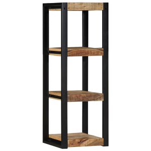 vidaXL Wall Shelf 35x35x100 cm Solid Rough Wood Mango