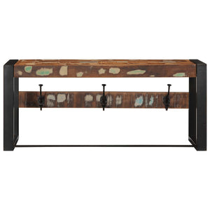 vidaXL Coat Rack Multicolour 80x35x35 cm Solid Wood Reclaimed