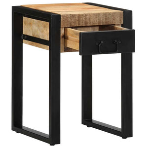 vidaXL Side Table 35x35x50 cm Solid Rough Wood Mango