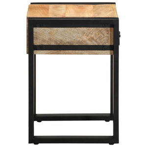 vidaXL Side Table 35x35x50 cm Solid Rough Wood Mango