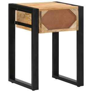 vidaXL Side Table 35x35x50 cm Solid Rough Wood Mango