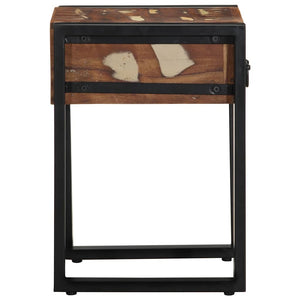 vidaXL Side Table Multicolour 35x35x50 cm Solid Wood Reclaimed