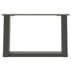 vidaXL Coffee Table Legs U-Shaped 2 pcs Anthracite 50x(30-31) cm Steel