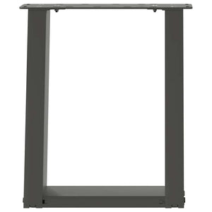 vidaXL Coffee Table Legs U-Shaped 2 pcs Anthracite 38x(42-43) cm Steel