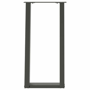 vidaXL Console Table Legs U-Shaped 2 pcs Anthracite 28x(72-73) cm Steel