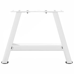 vidaXL Coffee Table Legs A-Shaped 2 pcs White 30x(30-31) cm Steel