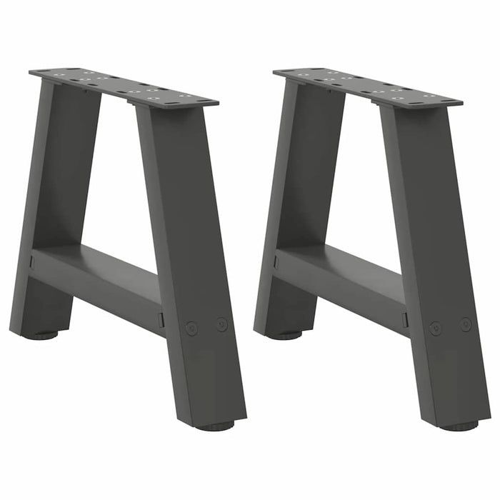 vidaXL Coffee Table Legs A-Shaped 2 pcs Anthracite 40x(30-31) cm Steel