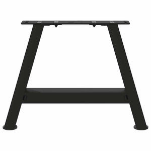 vidaXL Coffee Table Legs A-Shaped 2 pcs Black 50x(30-31) cm Steel