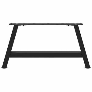 vidaXL Coffee Table Legs A-Shaped 2 pcs Black 60x(30-31) cm Steel