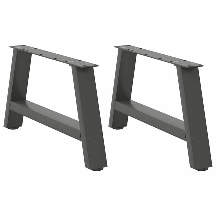 vidaXL Coffee Table Legs A-Shaped 2 pcs Anthracite 60x(30-31) cm Steel