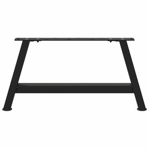 vidaXL Coffee Table Legs A-Shaped 2 pcs Black 70x(30-31) cm Steel