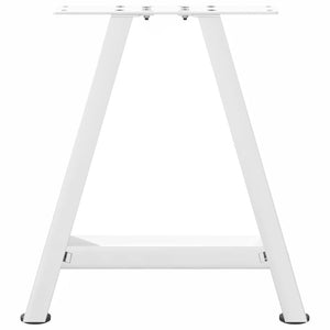 vidaXL Coffee Table Legs A-Shaped 2 pcs White 38x(42-43) cm Steel