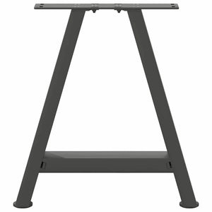 vidaXL Coffee Table Legs A-Shaped 2 pcs Anthracite 50x(42-43) cm Steel