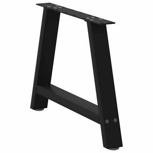 vidaXL Coffee Table Legs A-Shaped 2 pcs Black 60x(42-43) cm Steel