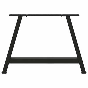 vidaXL Coffee Table Legs A-Shaped 2 pcs Black 60x(42-43) cm Steel