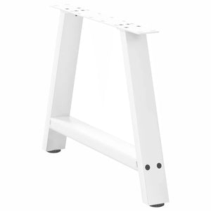 vidaXL Coffee Table Legs A-Shaped 2 pcs White 60x(42-43) cm Steel