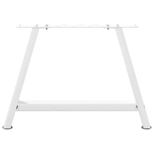 vidaXL Coffee Table Legs A-Shaped 2 pcs White 60x(42-43) cm Steel