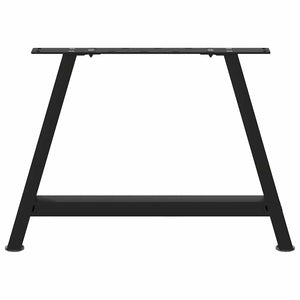 vidaXL Coffee Table Legs A-Shaped 2 pcs Black 70x(42-43) cm Steel