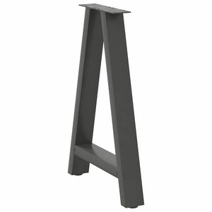 vidaXL Coffee Table Legs A-Shaped 2 pcs Anthracite 50x(72-73) cm Steel