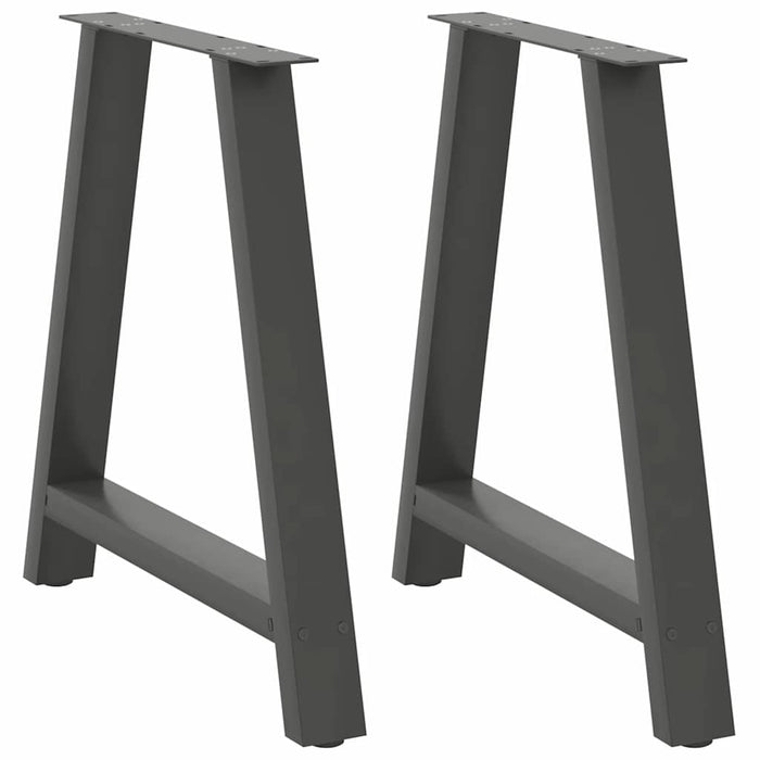 vidaXL Coffee Table Legs A-Shaped 2 pcs Anthracite 70x(72-73) cm Steel