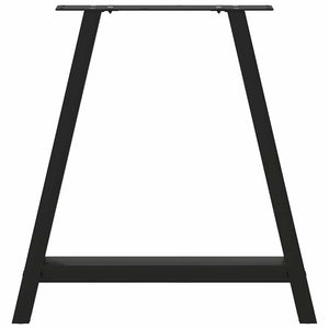 vidaXL Coffee Table Legs A-Shaped 2 pcs Black 80x(72-73) cm Steel