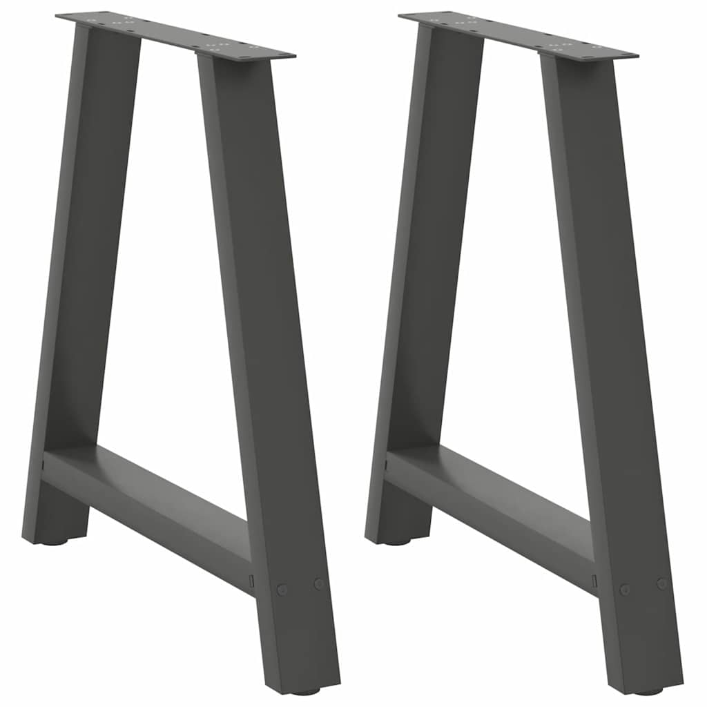 vidaXL Coffee Table Legs A-Shaped 2 pcs Anthracite 80x(72-73) cm Steel