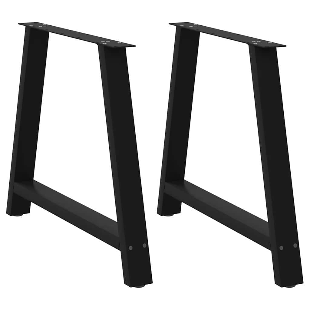 vidaXL Coffee Table Legs A-Shaped 2 pcs Black 90x(72-73) cm Steel