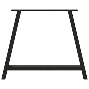 vidaXL Coffee Table Legs A-Shaped 2 pcs Black 90x(72-73) cm Steel