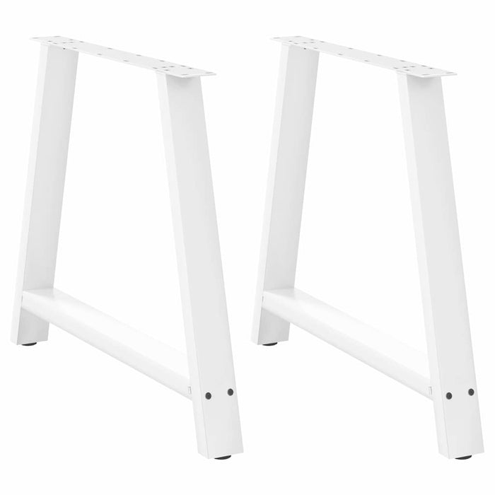 vidaXL Coffee Table Legs A-Shaped 2 pcs White 90x(72-73) cm Steel