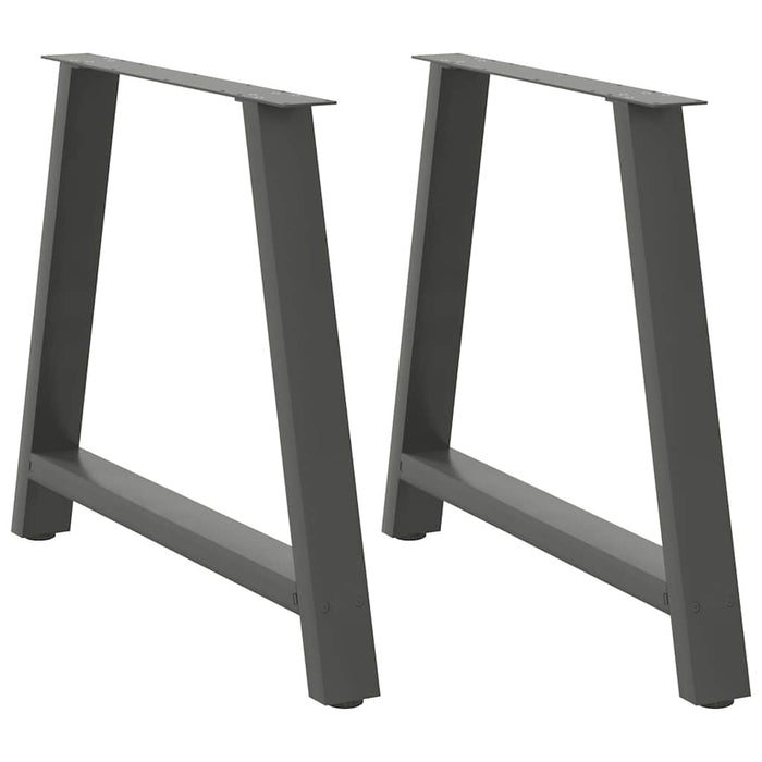 vidaXL Coffee Table Legs A-Shaped 2 pcs Anthracite 90x(72-73) cm Steel