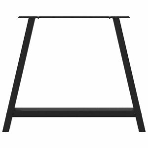 vidaXL Coffee Table Legs A-Shaped 2 pcs Black 100x(72-73) cm Steel