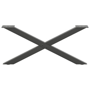 vidaXL Coffee Table Legs X-Shaped 2 pcs Anthracite 70x(30-31) cm Steel