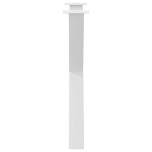 vidaXL Dining Table Legs X-Shaped 2 pcs White 80x(72-73) cm Steel