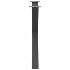 vidaXL Dining Table Legs X-Shaped 2 pcs Anthracite 90x(72-73) cm Steel