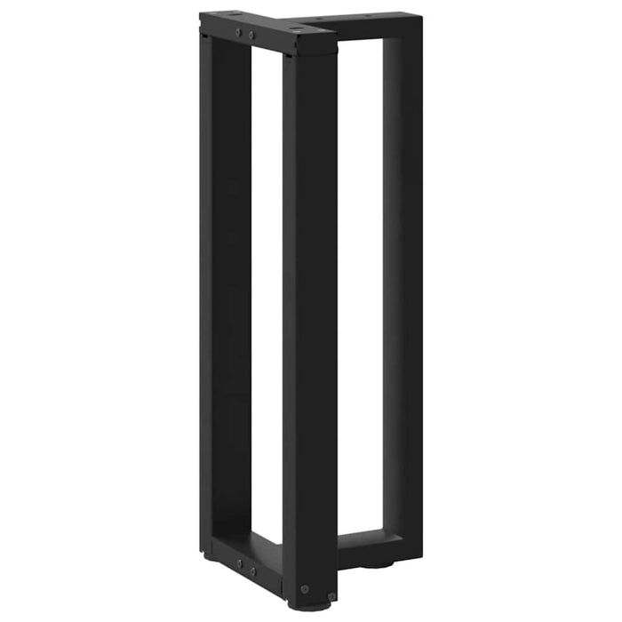 vidaXL Console Table Legs T-Shaped 2 pcs Black 20x28x(72-73) cm Steel