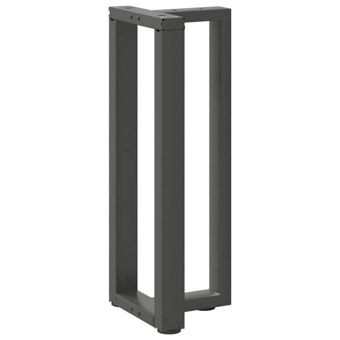 vidaXL Console Table Legs T-Shaped 2 pcs Anthracite 20x28x(72-73) cm Steel