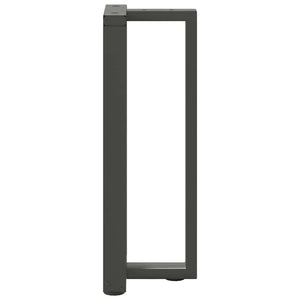 vidaXL Console Table Legs T-Shaped 2 pcs Anthracite 20x28x(72-73) cm Steel