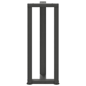 vidaXL Console Table Legs T-Shaped 2 pcs Anthracite 20x28x(72-73) cm Steel