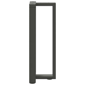 vidaXL Console Table Legs T-Shaped 2 pcs Anthracite 38x25x(72-73) cm Steel