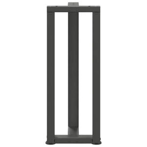 vidaXL Console Table Legs T-Shaped 2 pcs Anthracite 38x25x(72-73) cm Steel