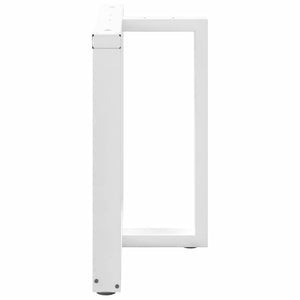 vidaXL Dining Table Legs T-Shaped 2 pcs White 90x35x(72-73) cm Steel