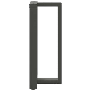 vidaXL Bar Table Legs T-Shaped 2 pcs Anthracite 40x35x(91-92) cm Steel