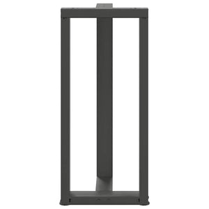 vidaXL Bar Table Legs T-Shaped 2 pcs Anthracite 40x35x(91-92) cm Steel