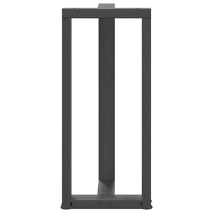 vidaXL Bar Table Legs T-Shaped 2 pcs Anthracite 50x35x(91-92) cm Steel