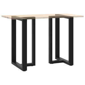 vidaXL Bar Table Legs T-Shaped 2 pcs Black 60x35x(91-92) cm Steel