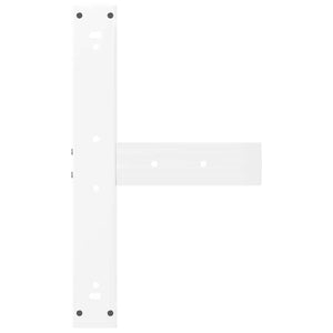 vidaXL Bar Table Legs T-Shaped 2 pcs White 60x35x(91-92) cm Steel