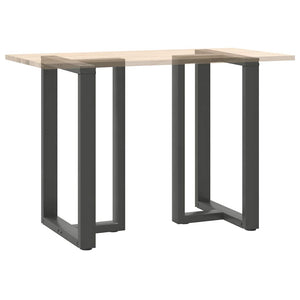 vidaXL Bar Table Legs T-Shaped 2 pcs Anthracite 60x35x(91-92) cm Steel