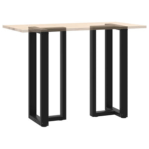 vidaXL Bar Table Legs T-Shaped 2 pcs Black 40x35x(101-102) cm Steel