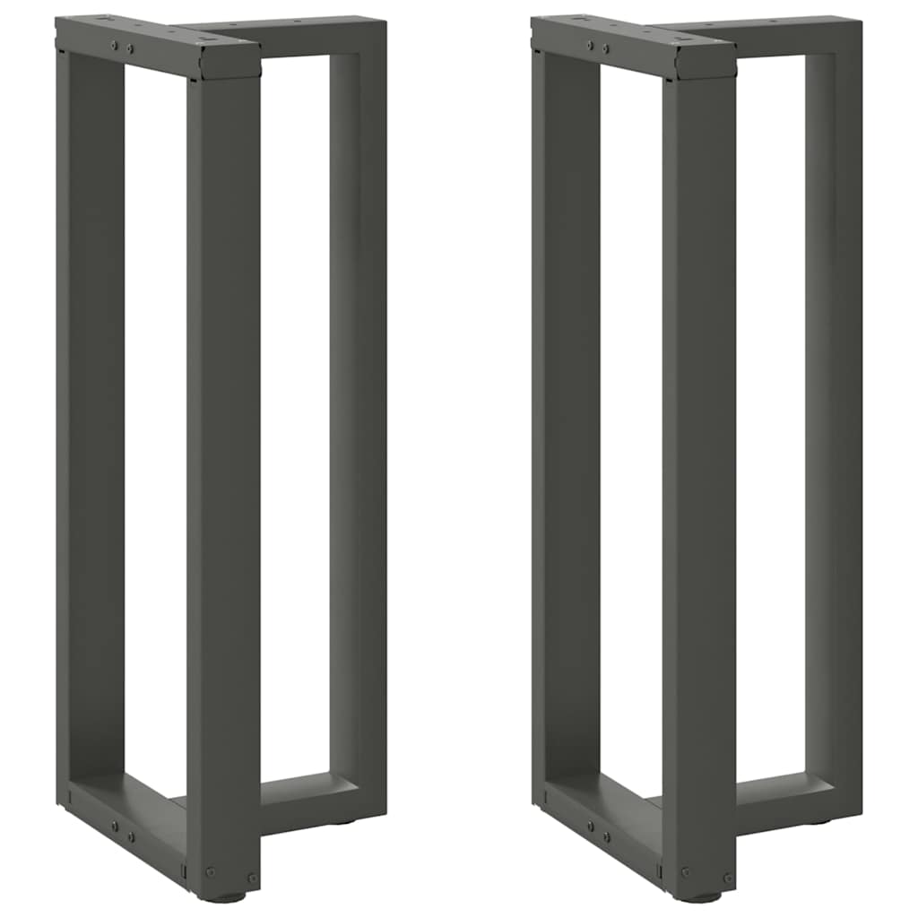 vidaXL Bar Table Legs T-Shaped 2 pcs Anthracite 40x35x(101-102) cm Steel